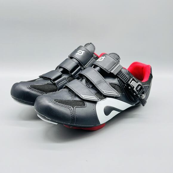 Peloton Shoes Mens 8 Black Cycling Sneaker Look Delta Cleats Ratchet Straps Road - Picture 4 of 12
